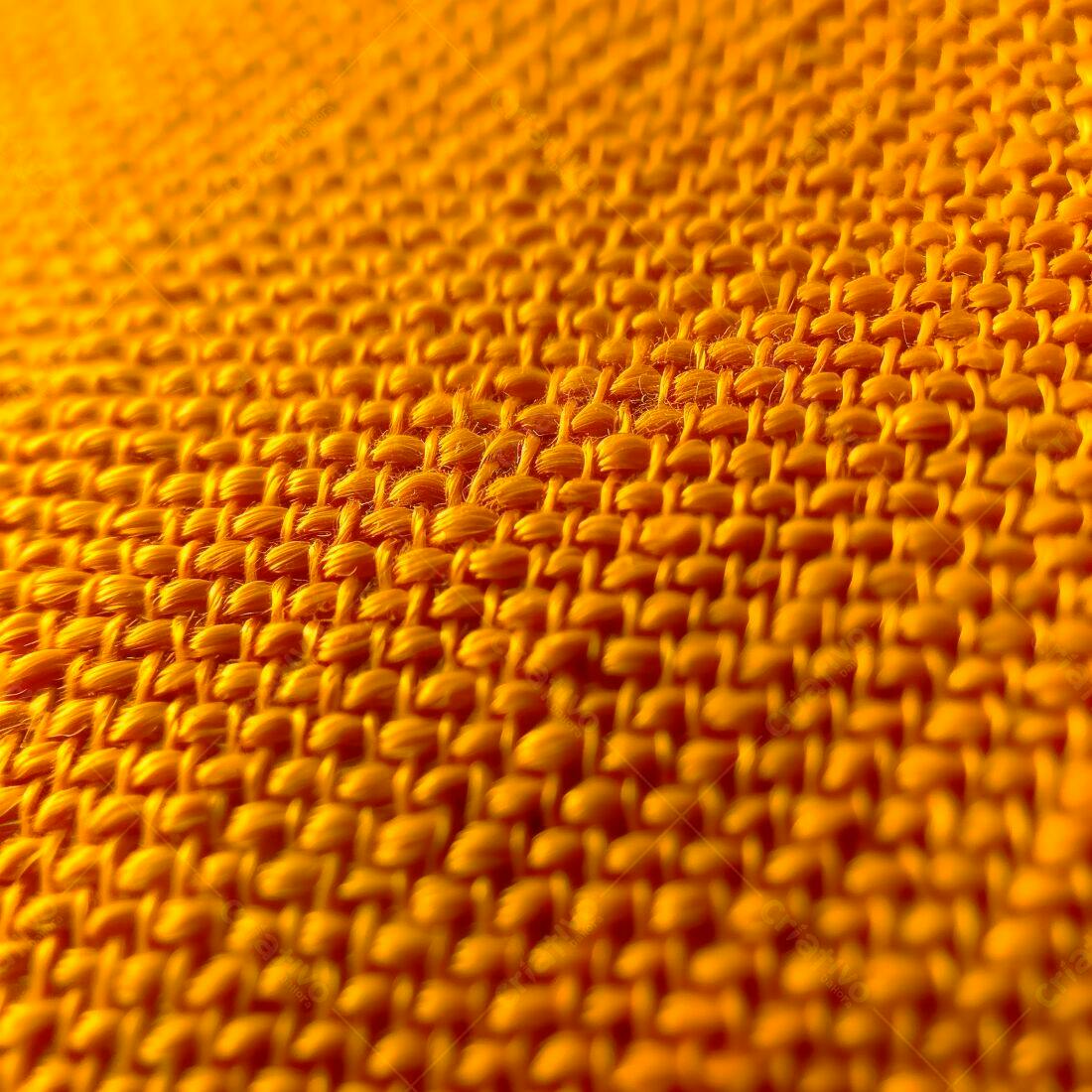Tecido laranja textura detalhe