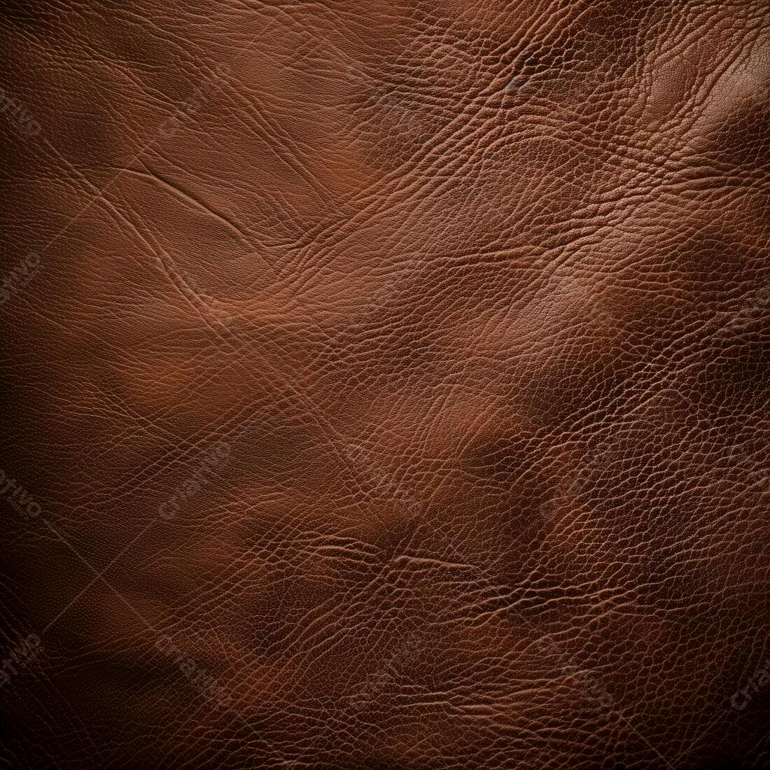 Textura de Couro Marrom Escuro