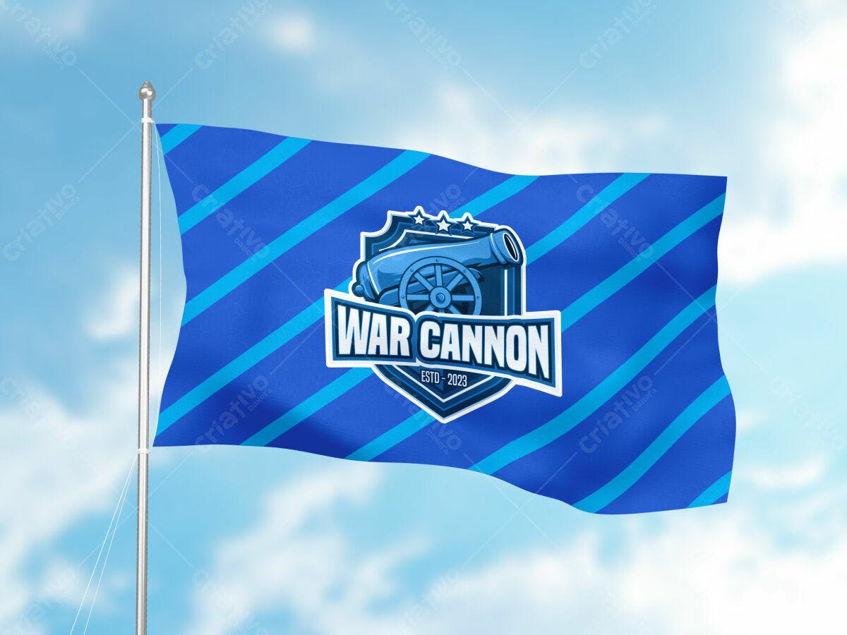 Bandeira para Time de Games PSD Editável