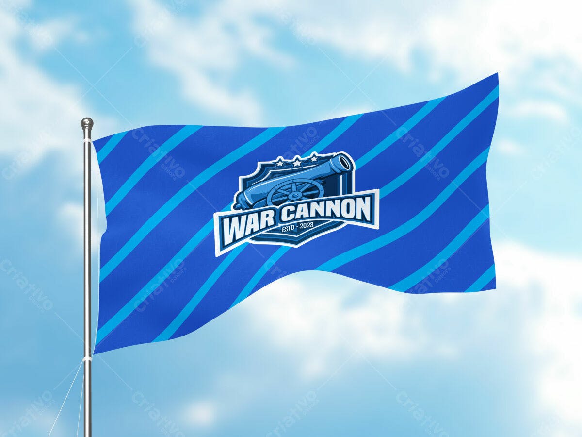 Bandeira para Time de E-sports PSD Editável