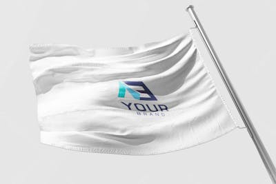 Psd De Bandeira Ondulante Realista Mockup V 20