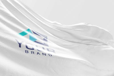 Psd De Bandeira Ondulante Realista Mockup V 24