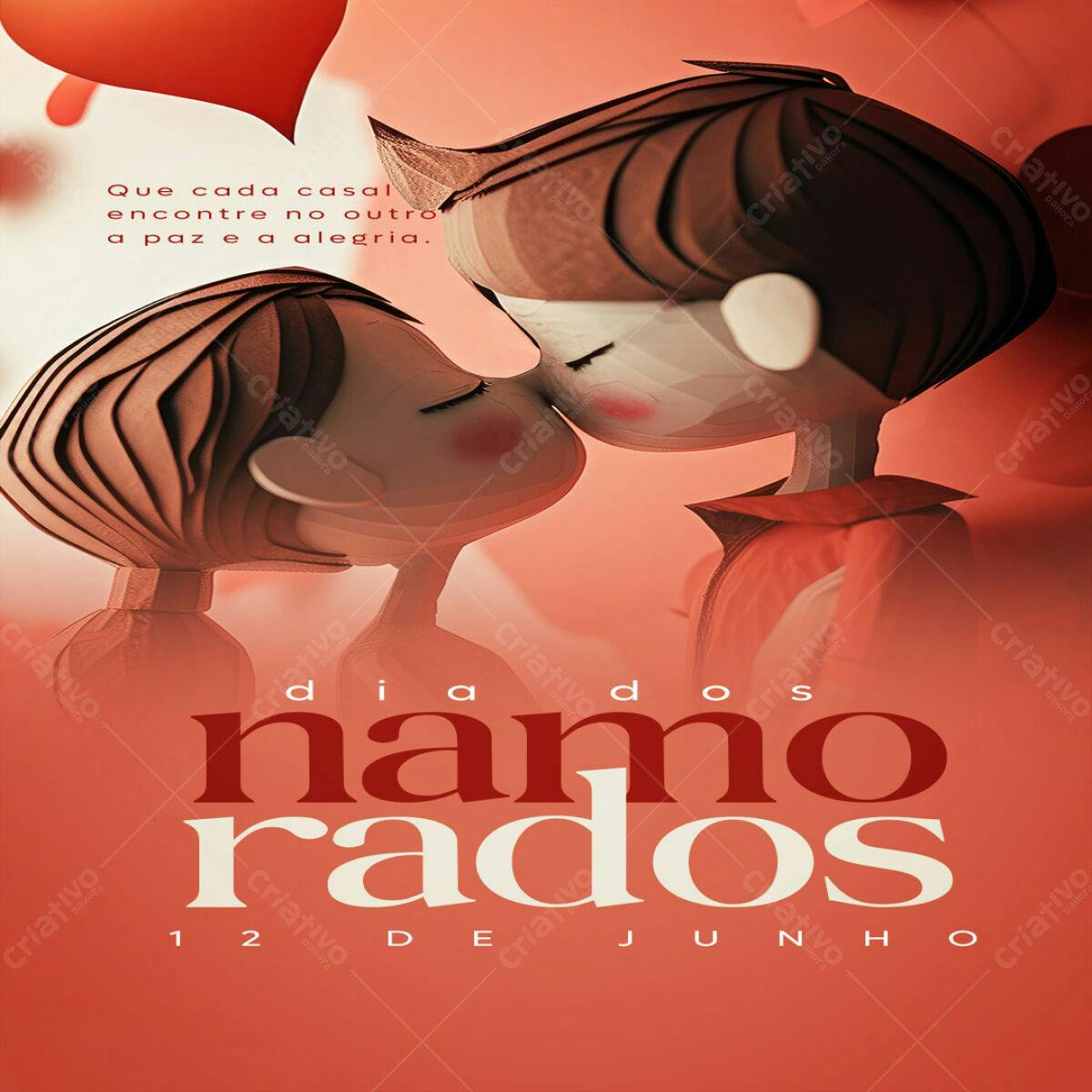 Flyer Dia dos Namorados PSD Editável