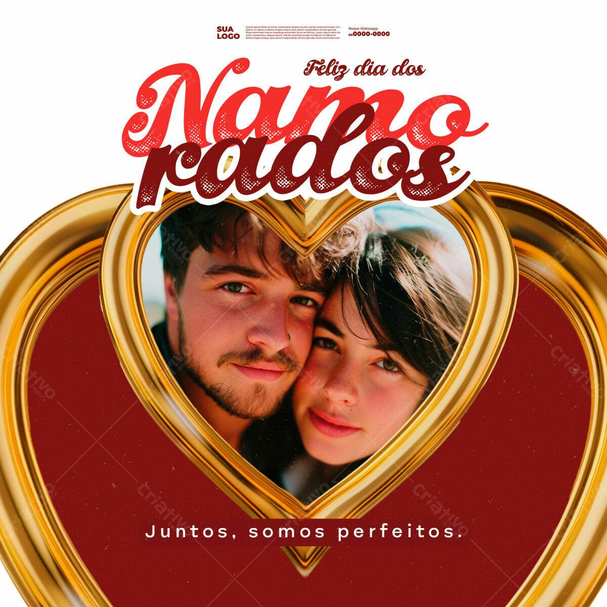 Postagem Dia dos Namorados PSD Editável