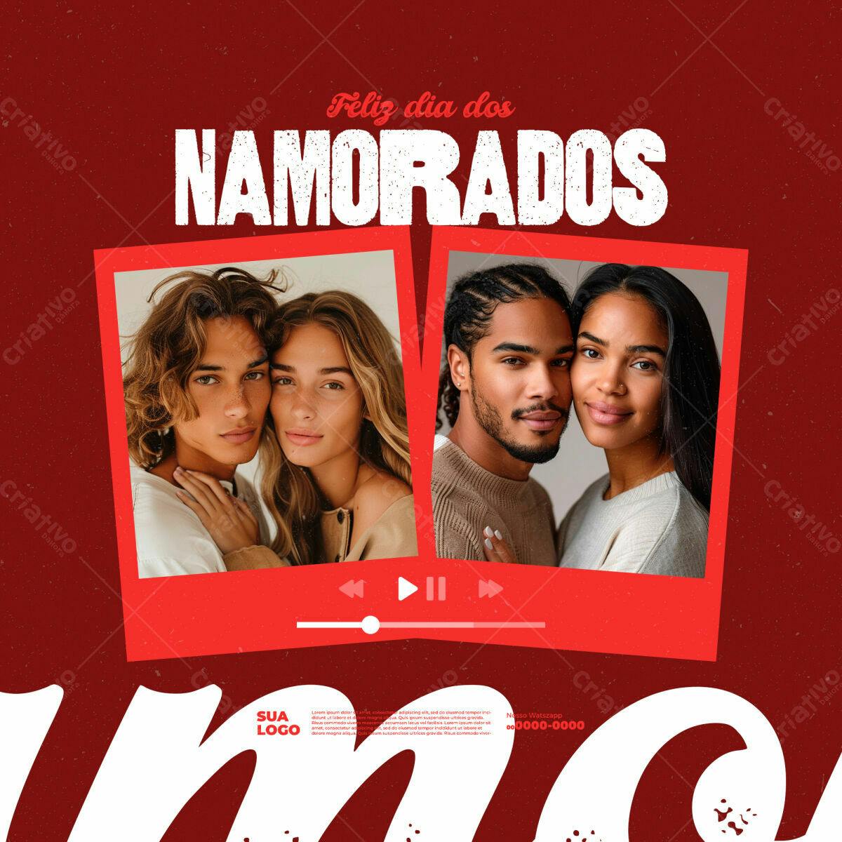 Postagem Dia dos Namorados PSD Editável