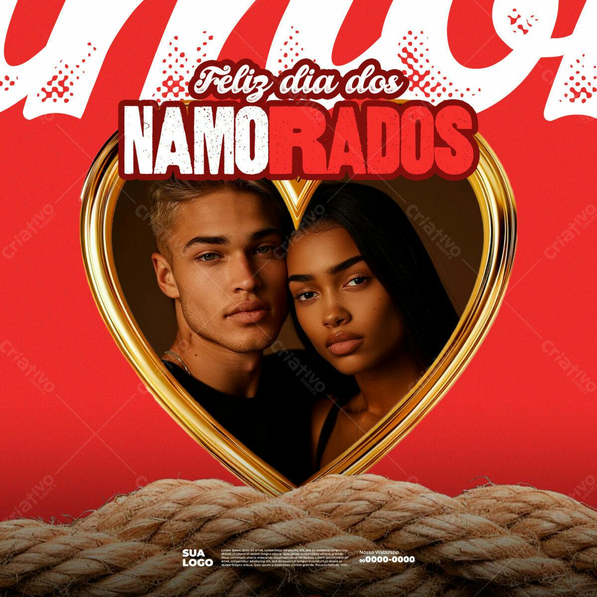 Flyer Dia dos Namorados PSD Editável