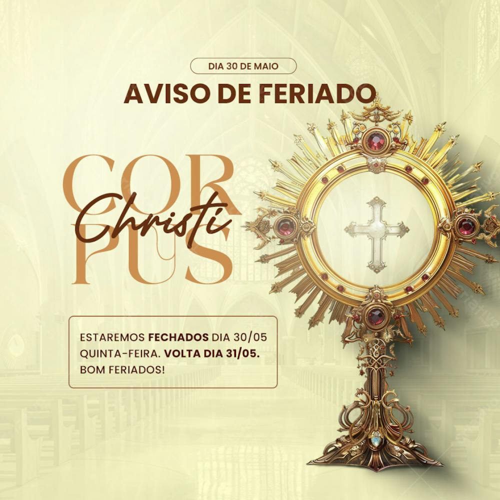 Horário De Funcionamento Corpus Chisti 3