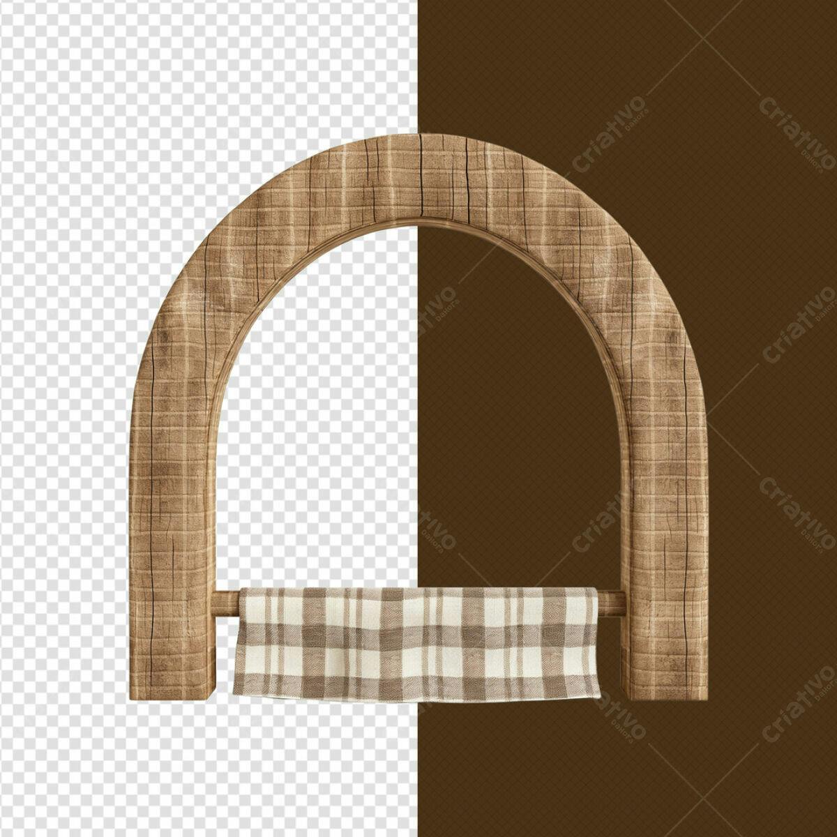 Moldura de Madeira para Mockup PSD Editável