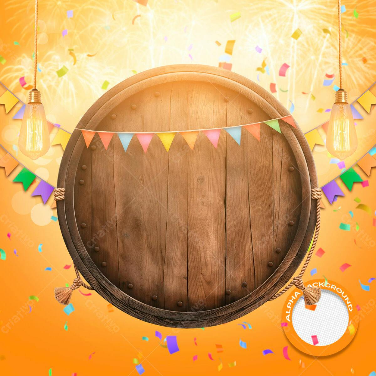 Background Festa Junina PSD Editável