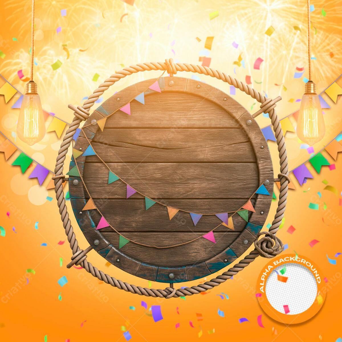 Banner Festa Junina PSD Editável