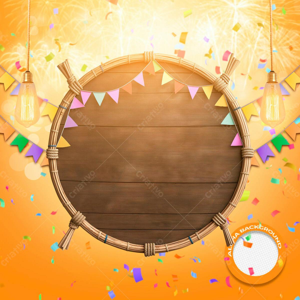 Banner Festa Junina PSD Editável