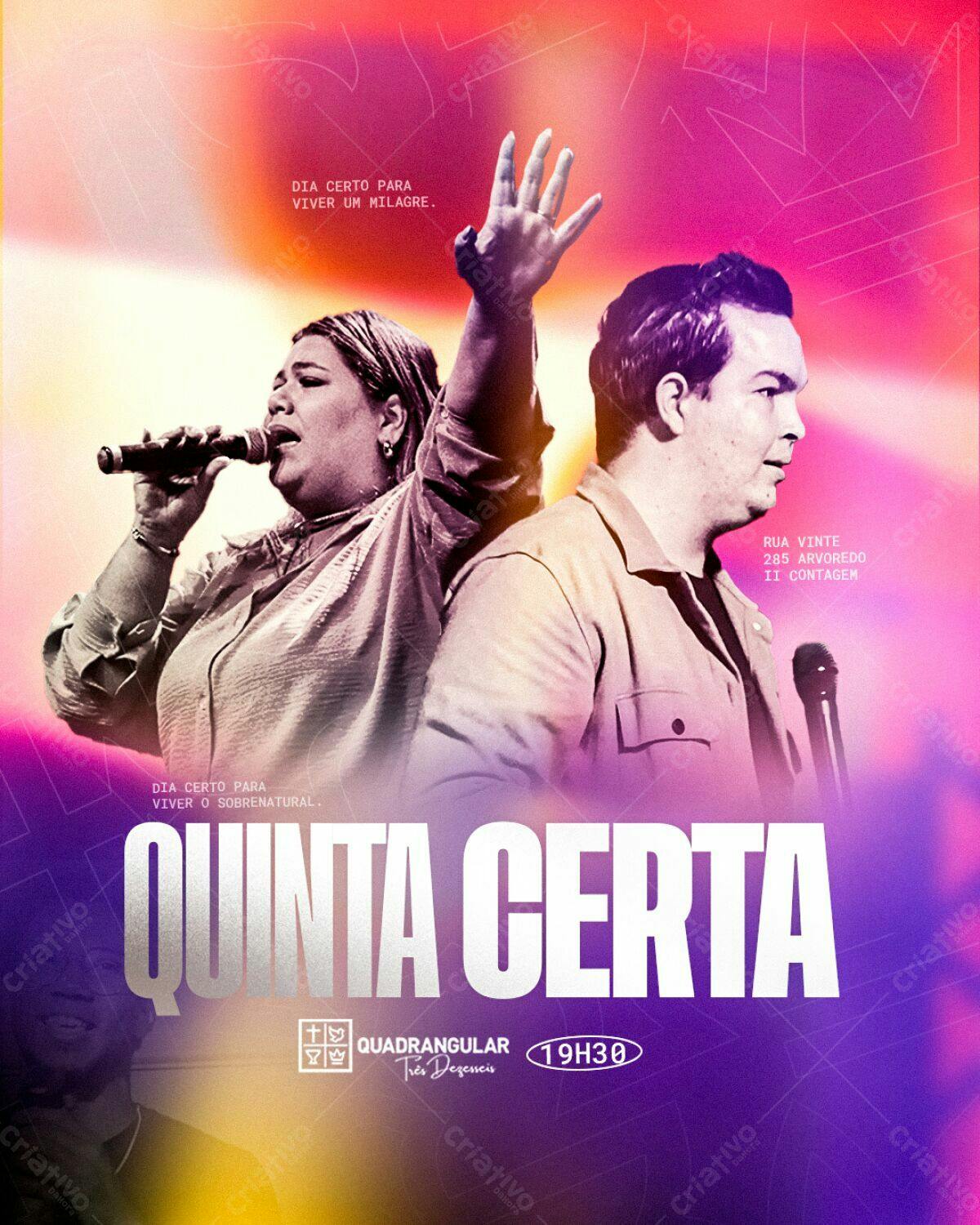 Flyer para Evento Quinta Certa PSD Editável