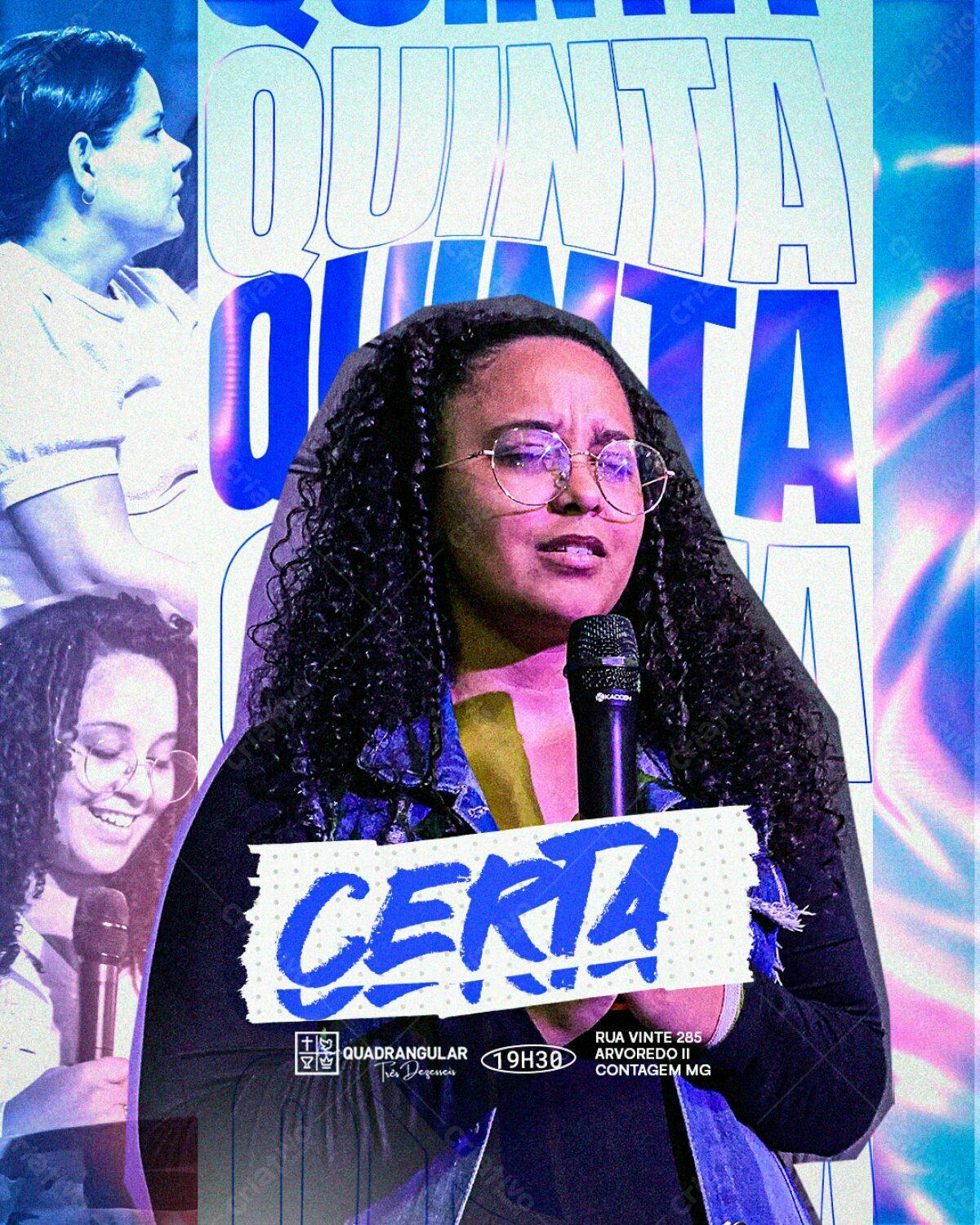 Flyer para Evento Quinta Certa PSD Editável