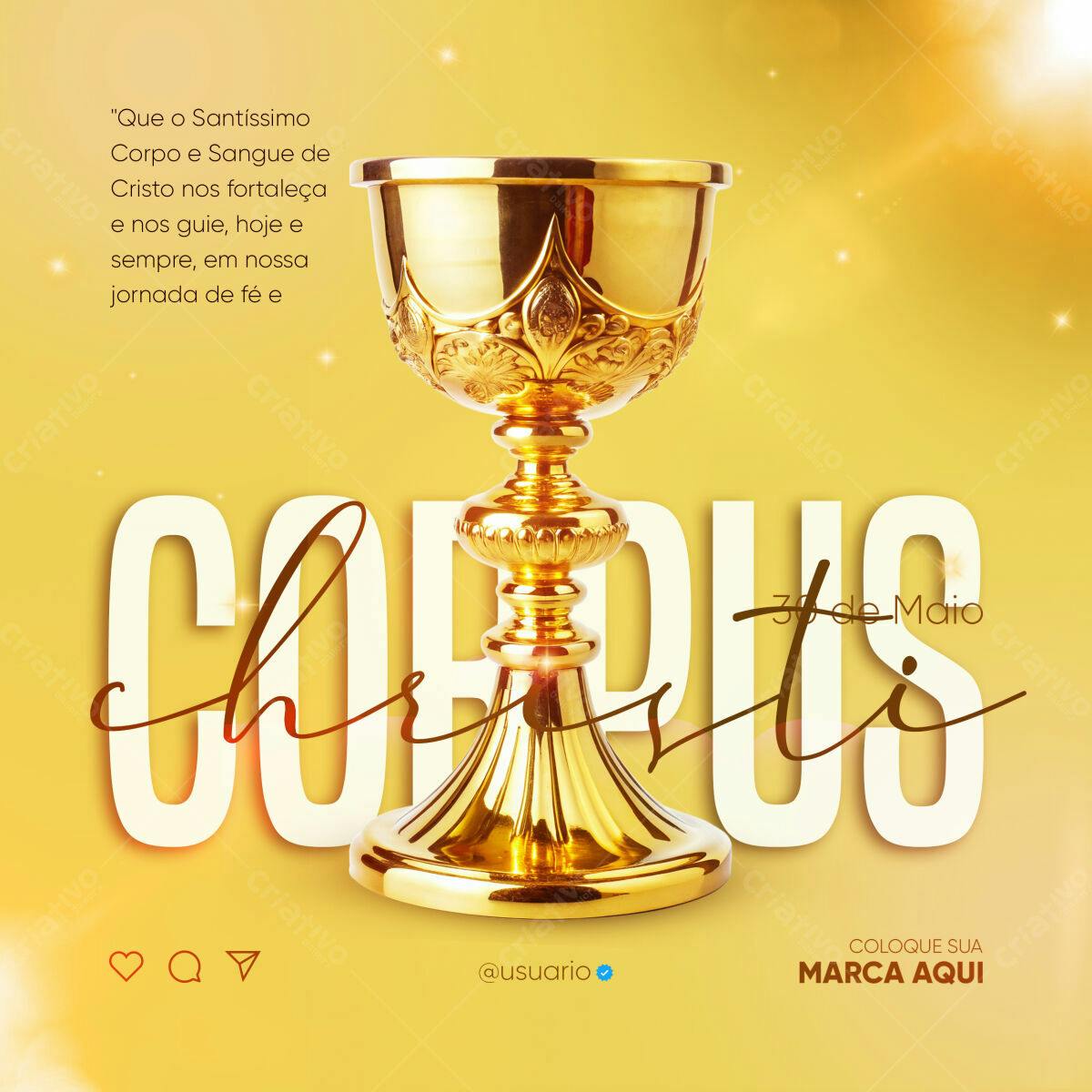 Flyer Corpus Christi PSD Editável