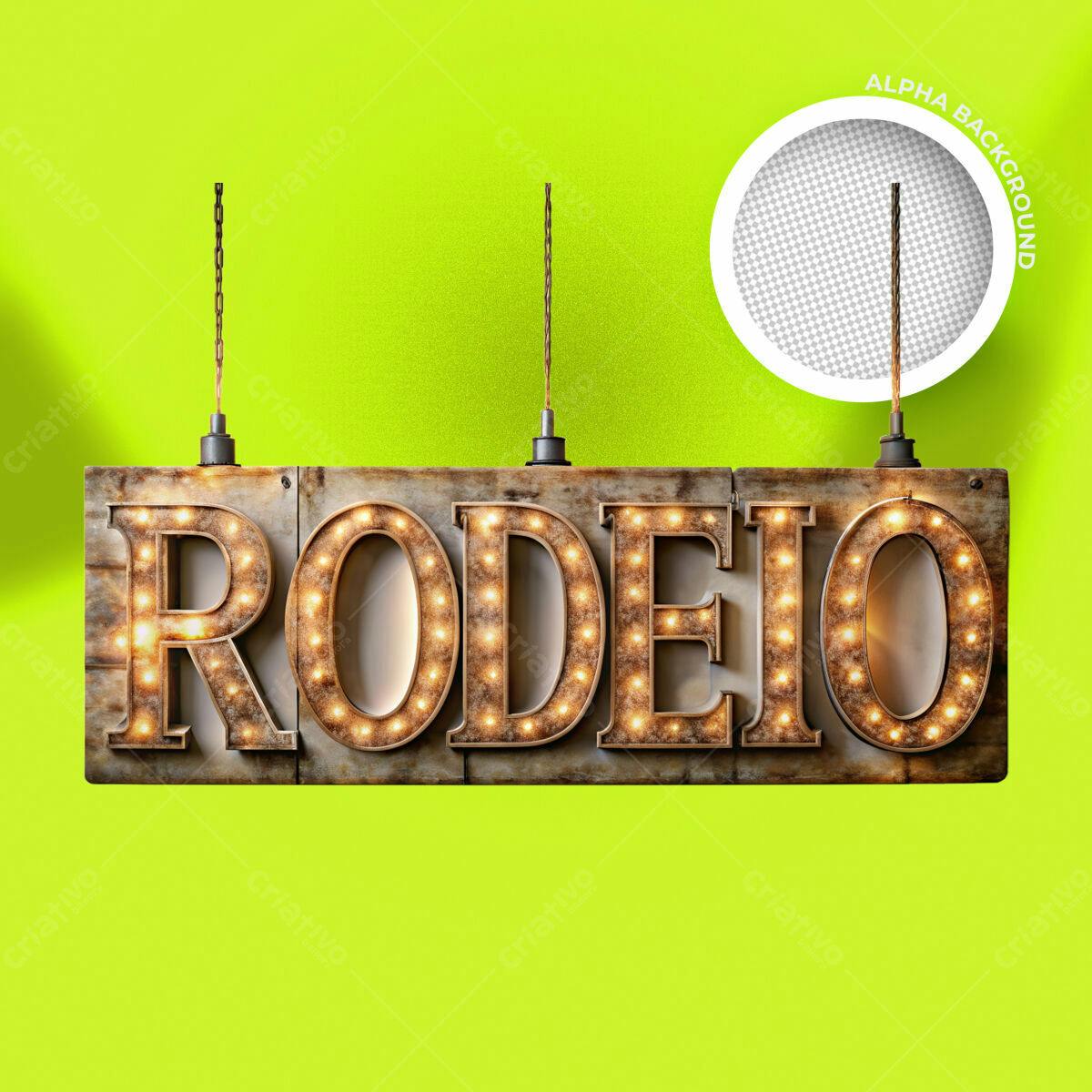 Placa de Rodeo PSD Editável