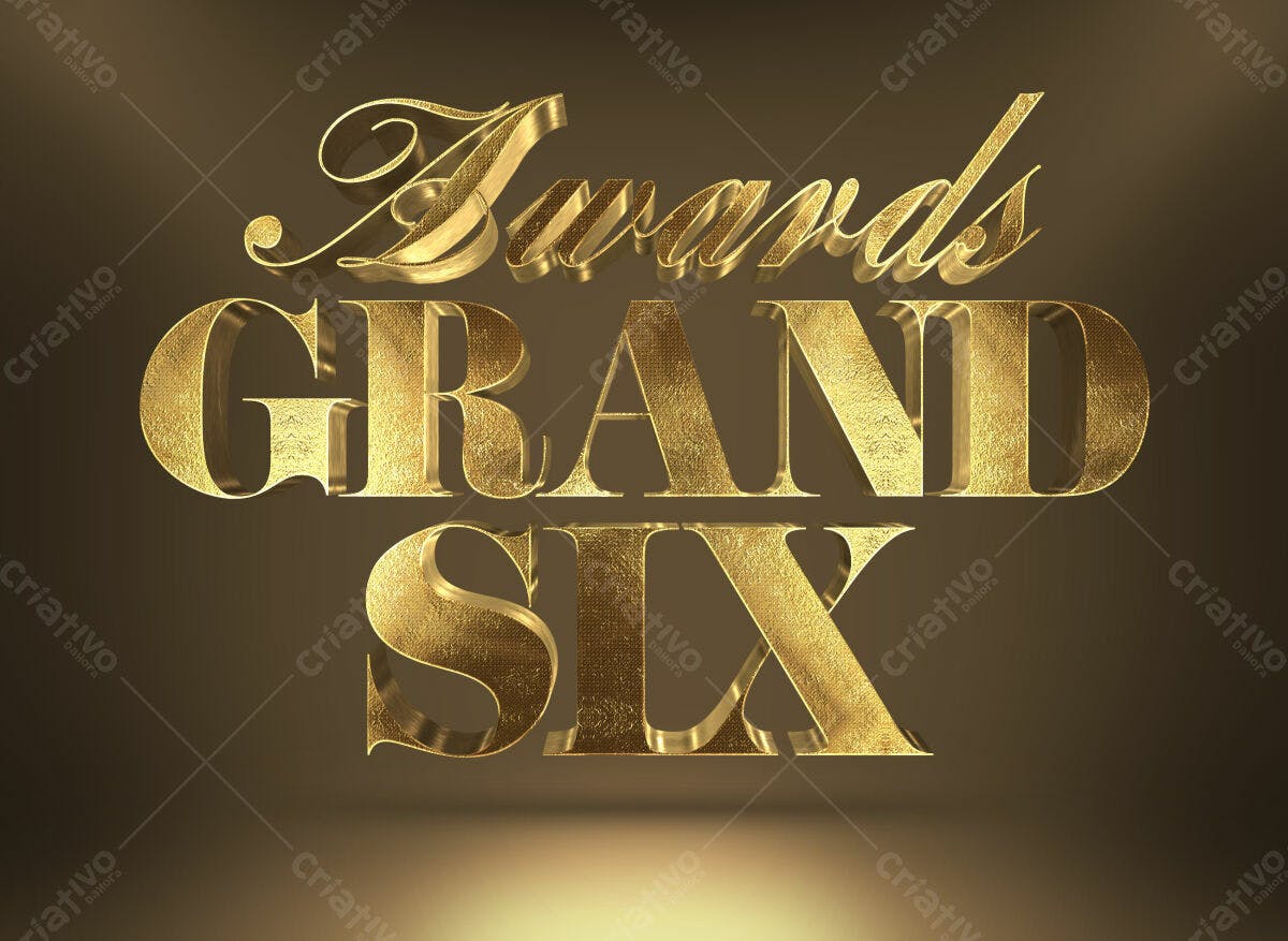 Kit de Design para premiação Awards Grand Six PSD Editável