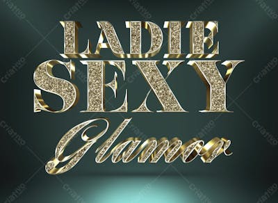 Efeito De Texto Psd Dourado 3D Gold
