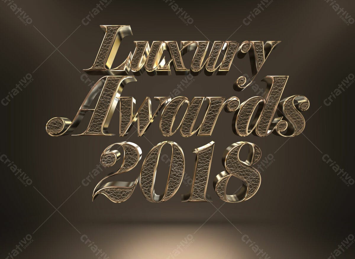 Flyer para premiação Luxury Awards 2018 PSD Editável