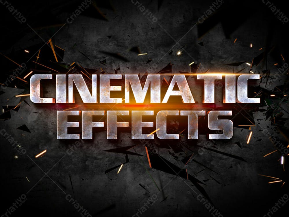 Efeitos De Texto 3D Cinematográficos V 3