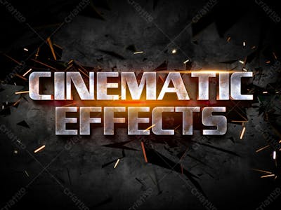 Efeitos De Texto 3D Cinematográficos V 3