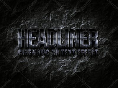 Efeitos De Texto 3D Cinematográficos V 4