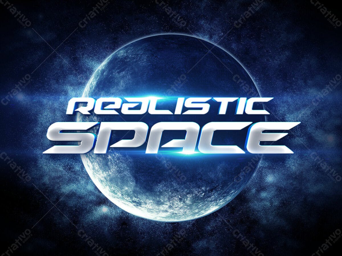 Pack de Título Realístico Espaço PSD Editável