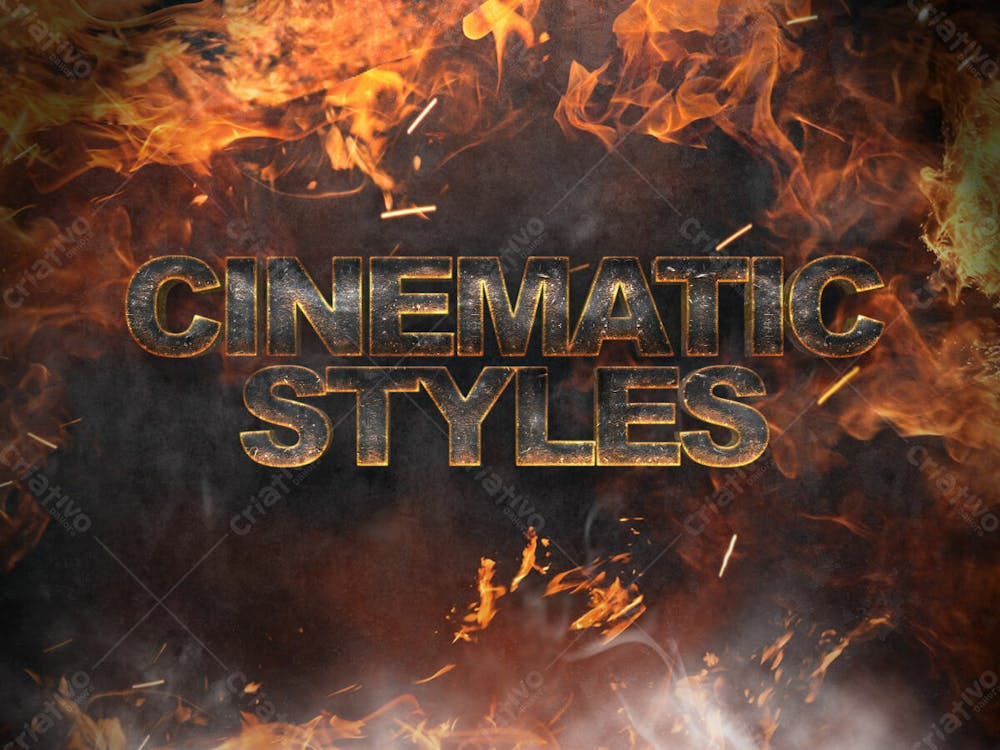 Efeitos De Texto 3D Cinematográficos V 8