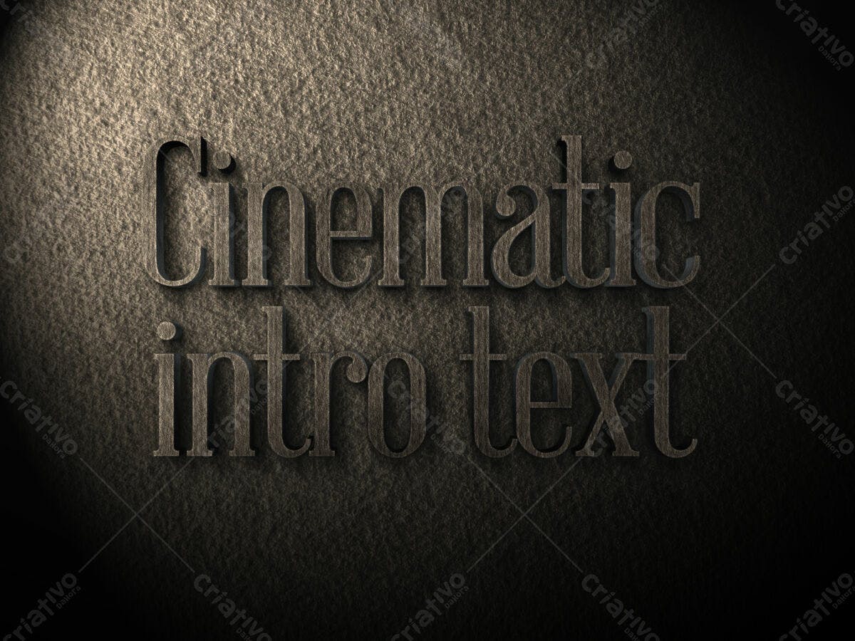 Texto Intro Cinético para Vídeos PSD Editável