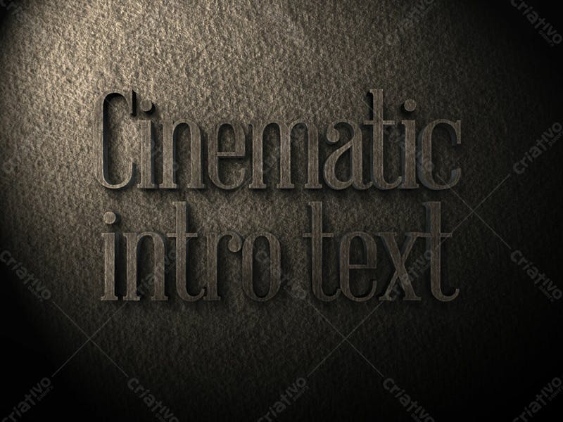 Efeitos de texto 3d cinematográficos v 10