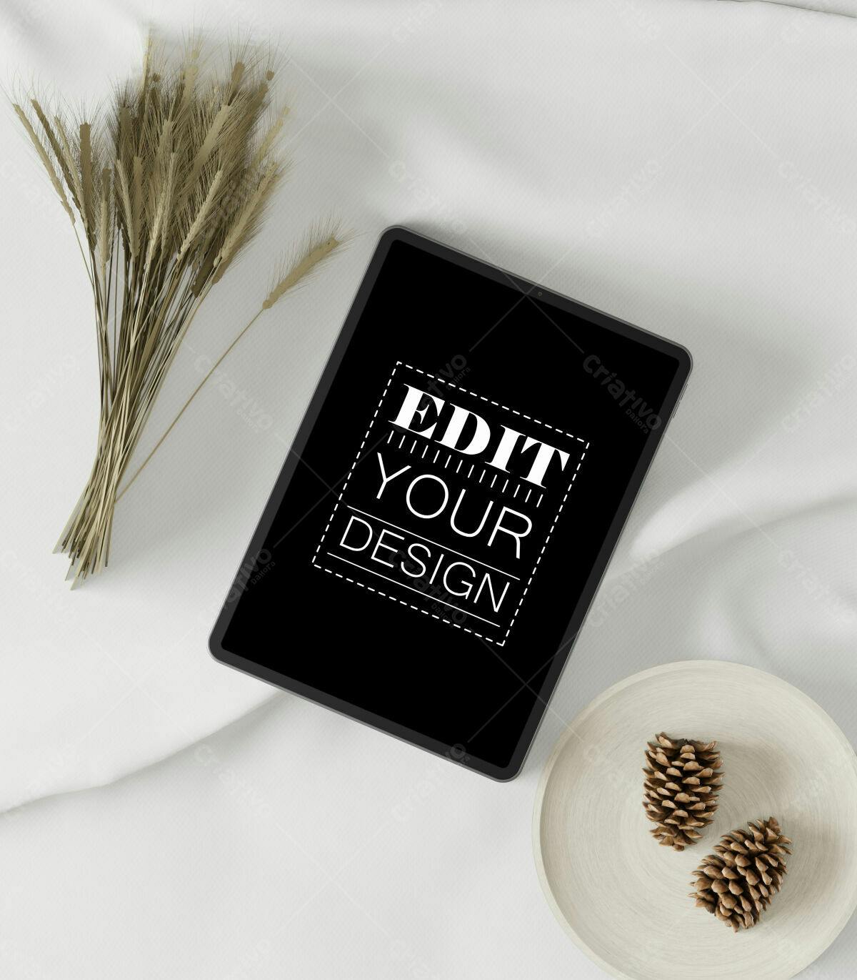 Mockup Tablet PSD para Mockups Minimalistas PSD Editável