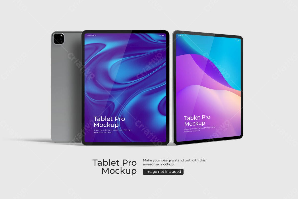 Mockup de Tablet Pro PSD Editável