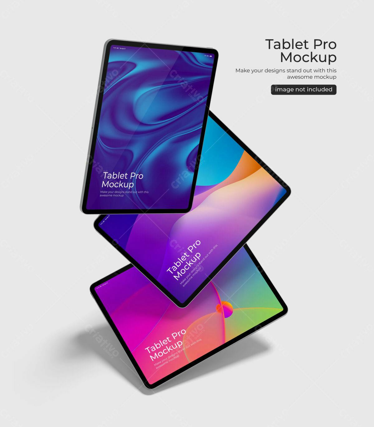 Mockup de Tablet Pro PSD Editável