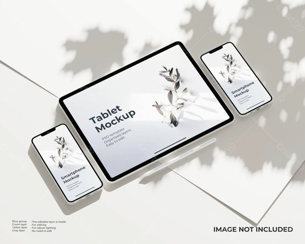 Mockup para Apresentação de App PSD Editável