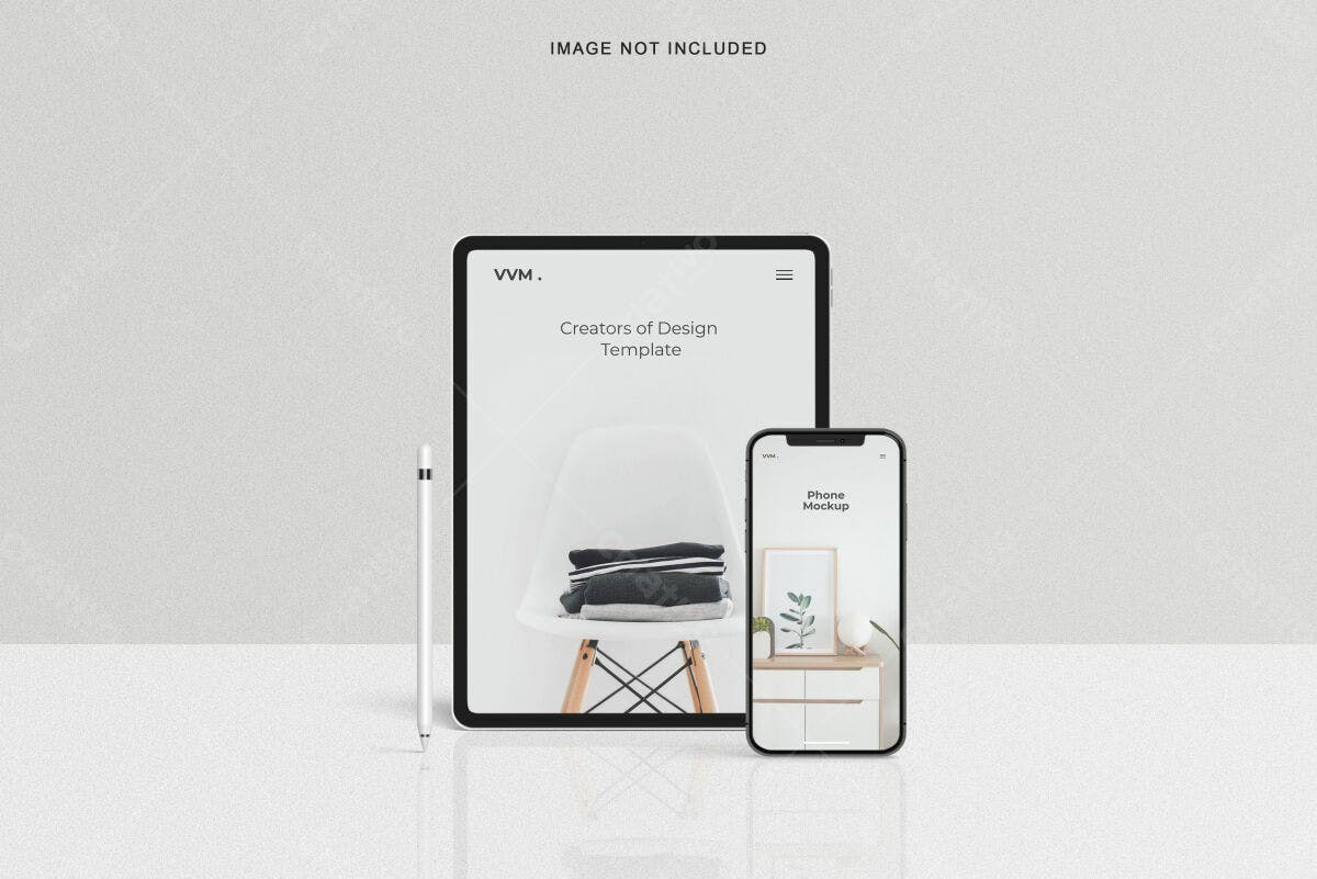 Mockup Tablet e Smartphone PSD Editável