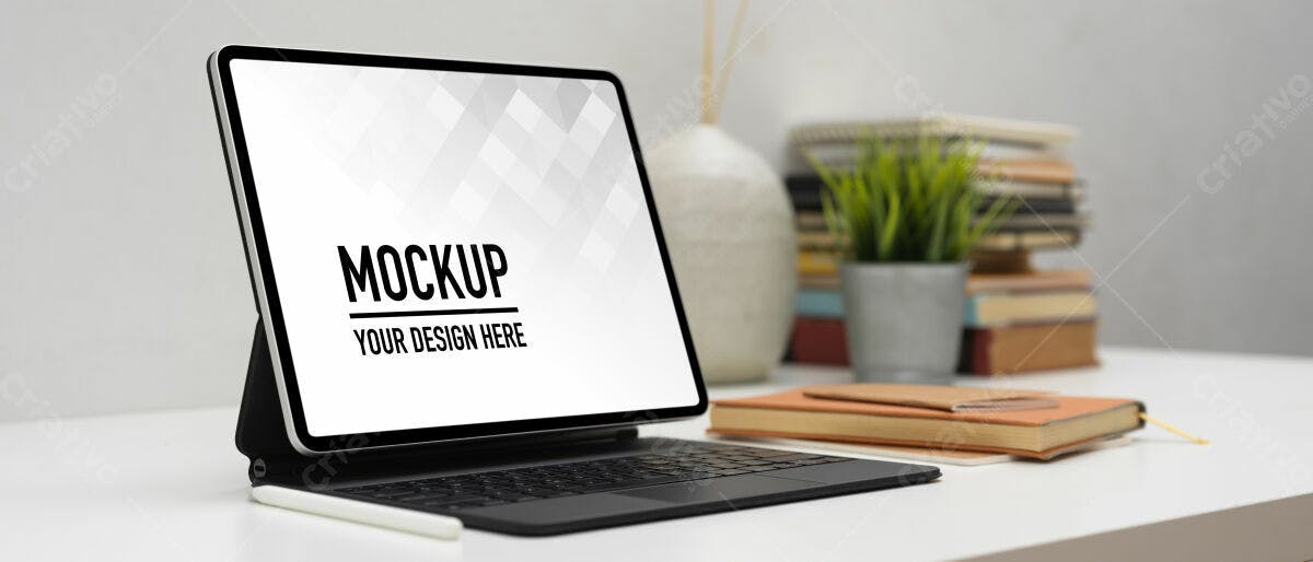 Mockup Tablet PSD para Apresentação de Projetos Editável