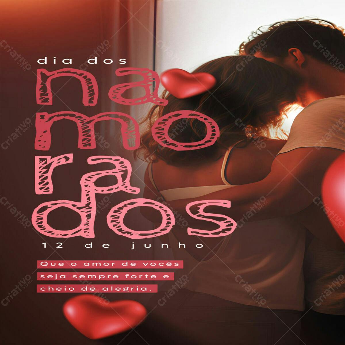 Flyer Dia dos Namorados PSD Editável