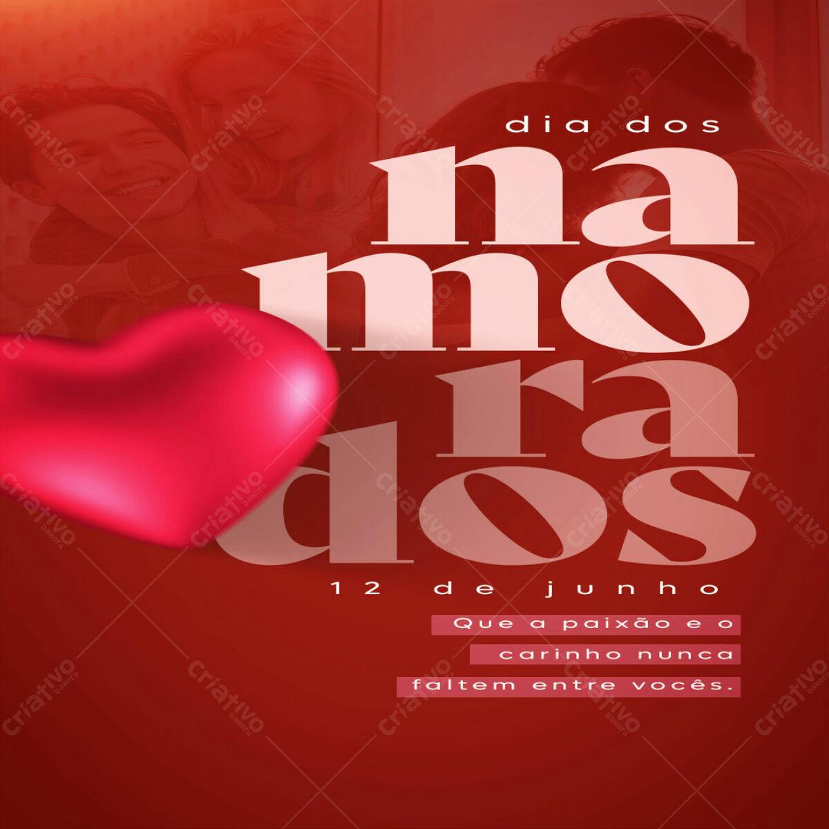 Flyer Dia dos Namorados PSD Editável