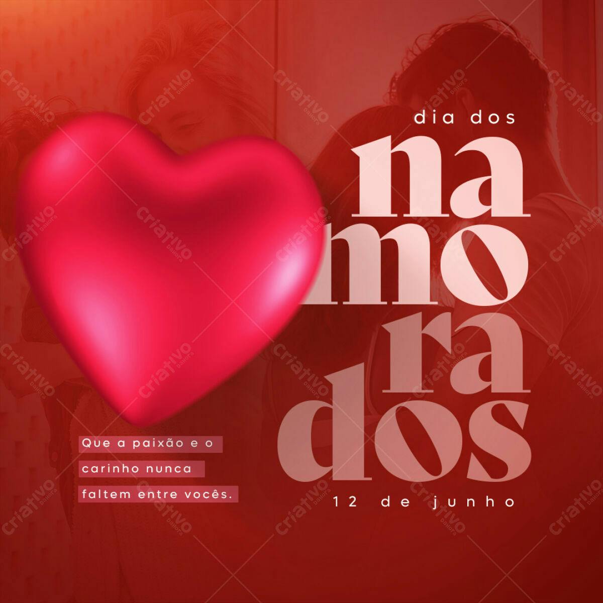 Postagem Dia dos Namorados PSD Editável