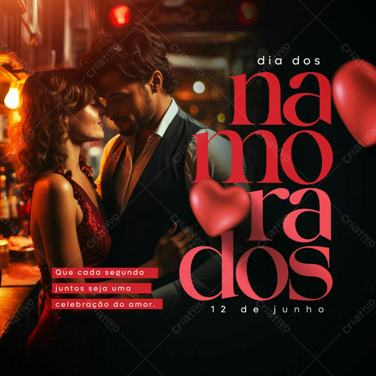 Flyer Dia dos Namorados PSD Editável