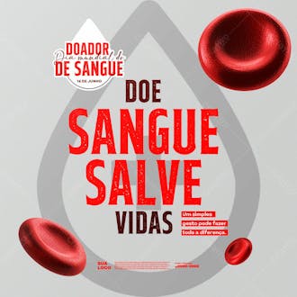 1 dia mundial do doador de sangue