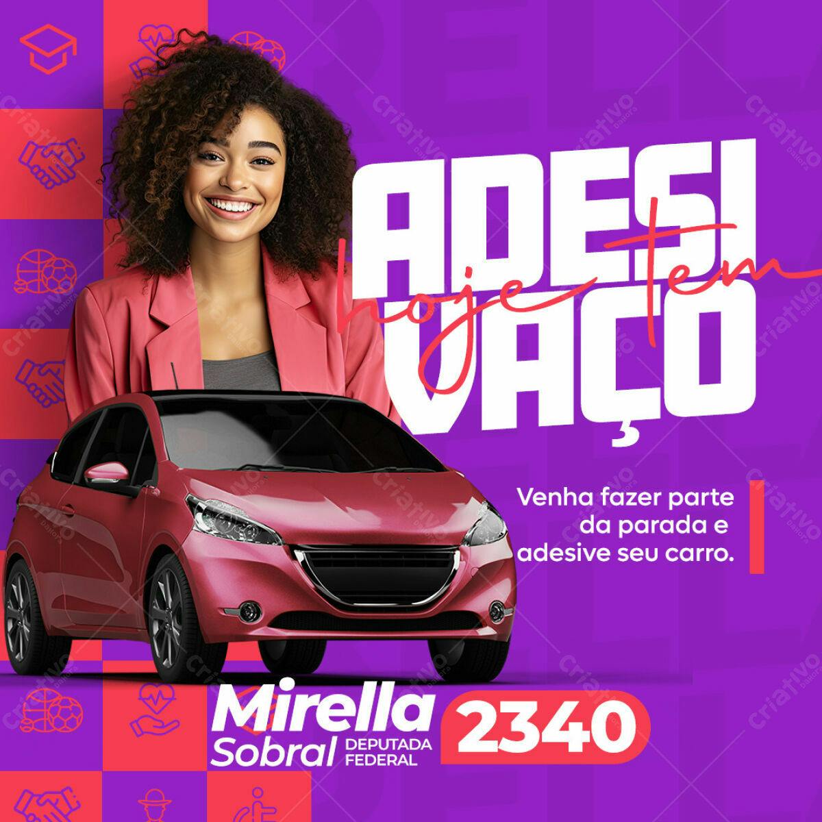 Flyer para Adesivação de Carro PSD Editável