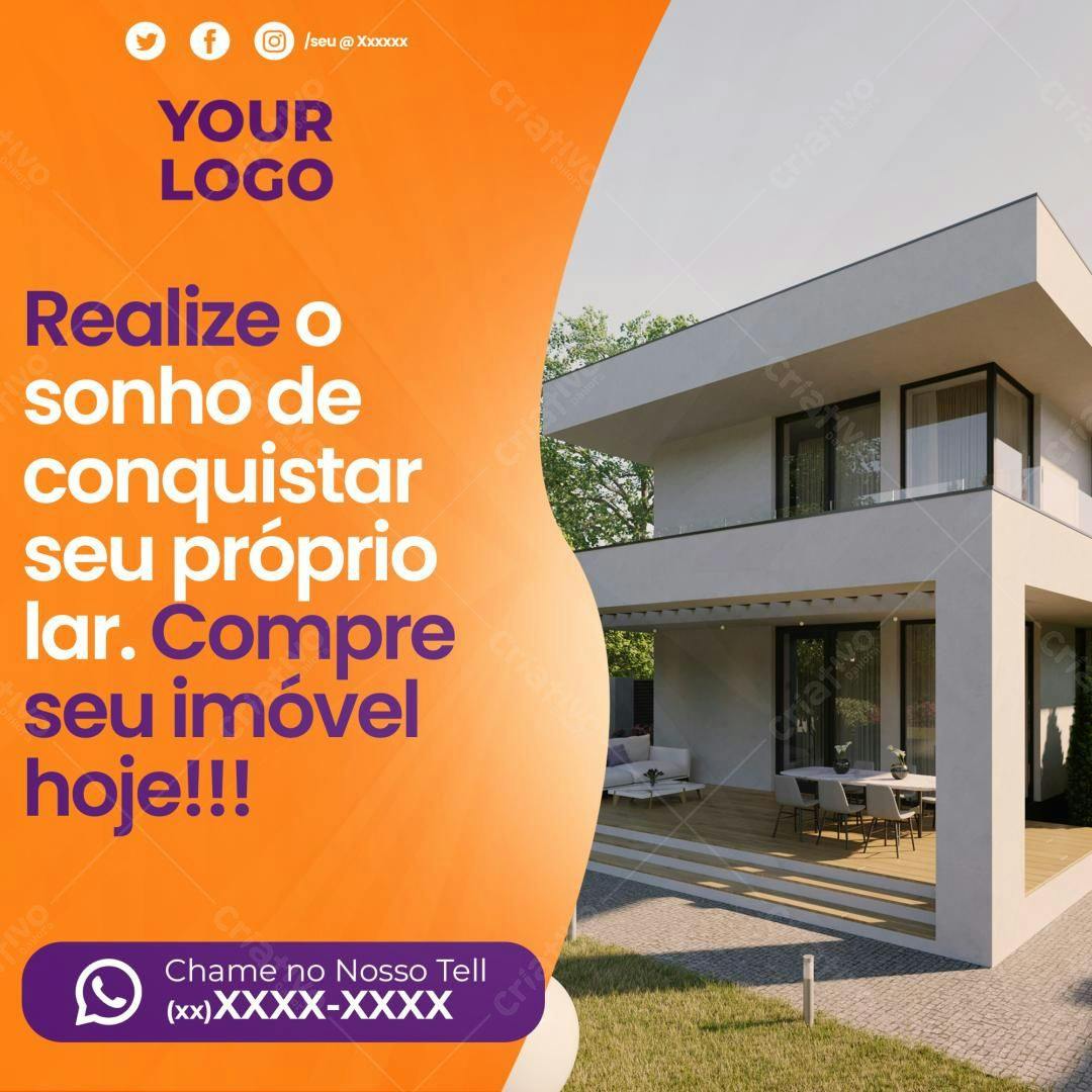 Postagem para Imobiliária PSD Editável