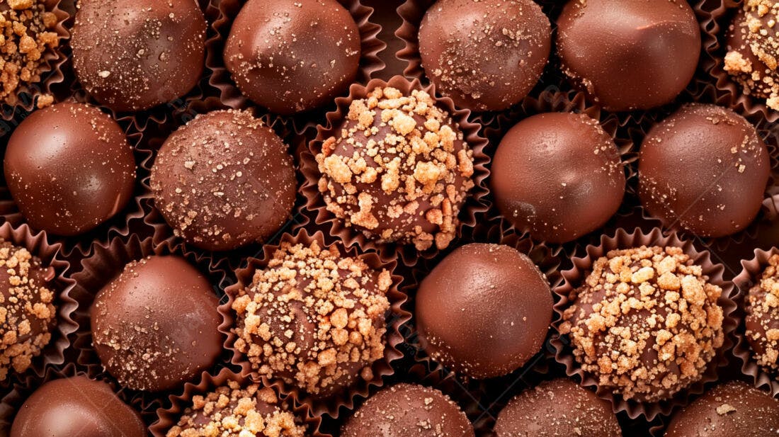 Bombons de chocolate variados