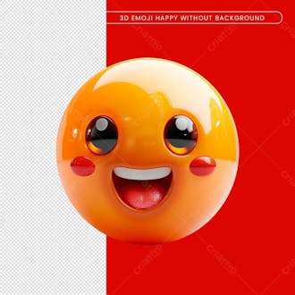 Emoji feliz alegre psd