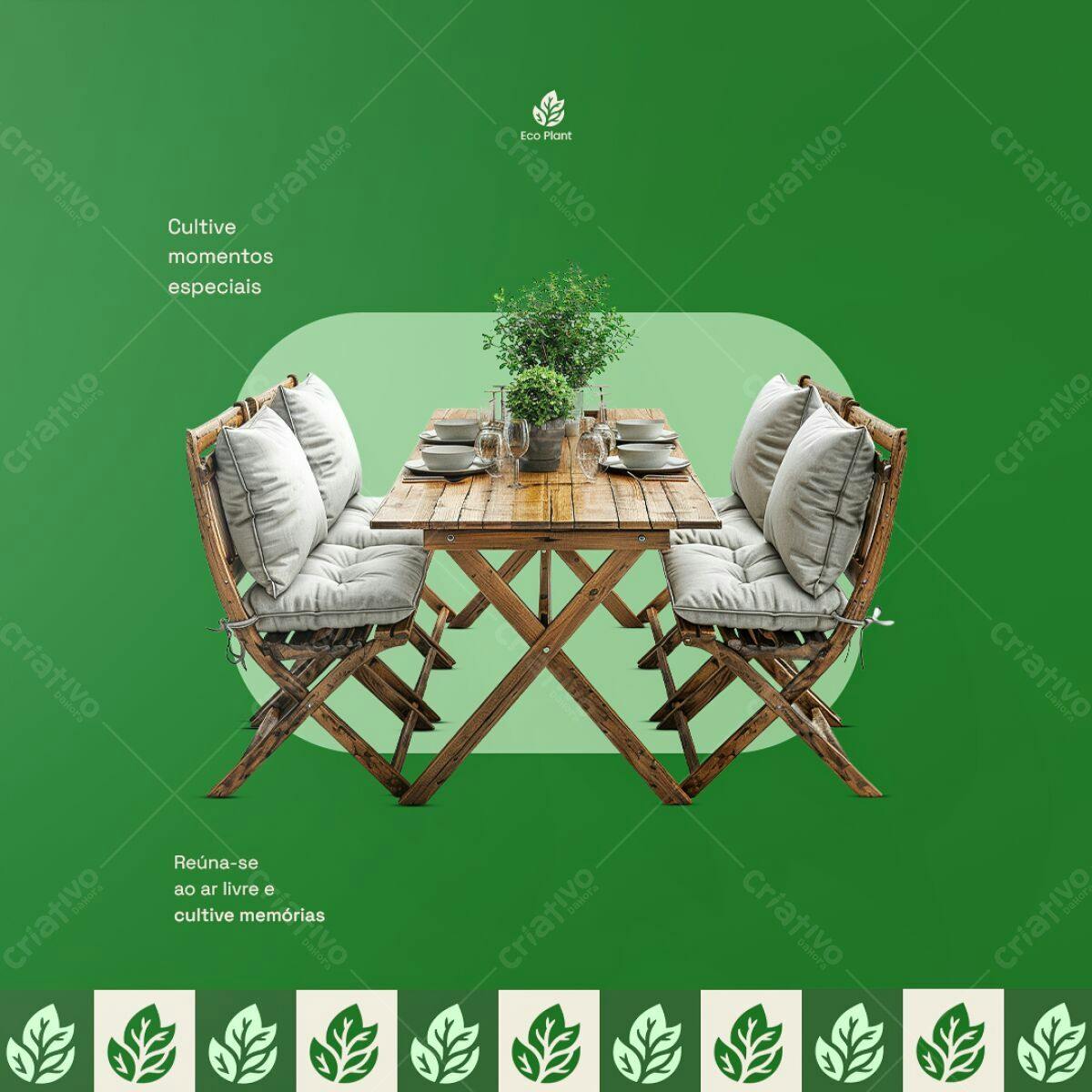 Flyer para Jantar ao Ar Livre PSD Editável