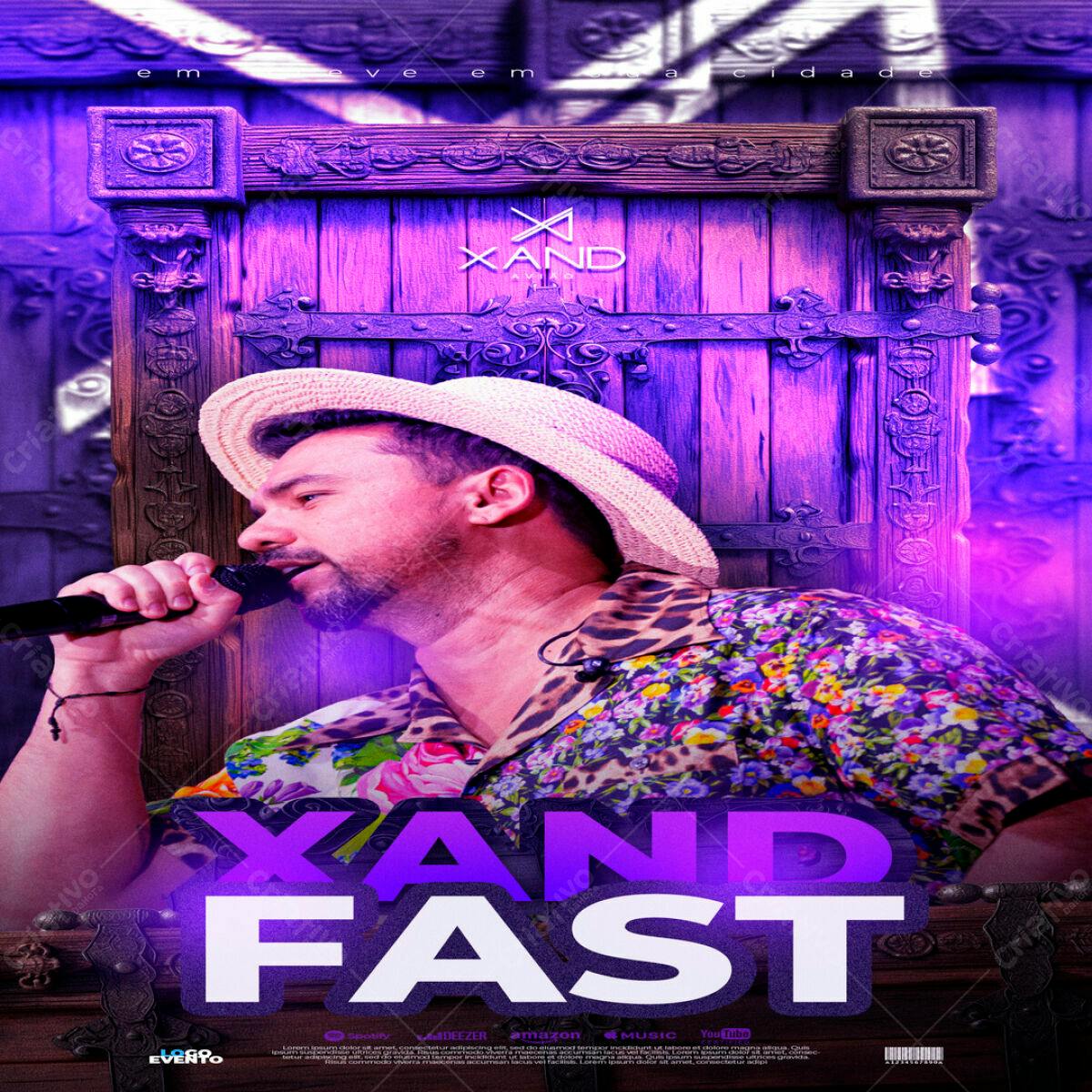 Poster para Show Xand Avião PSD Editável