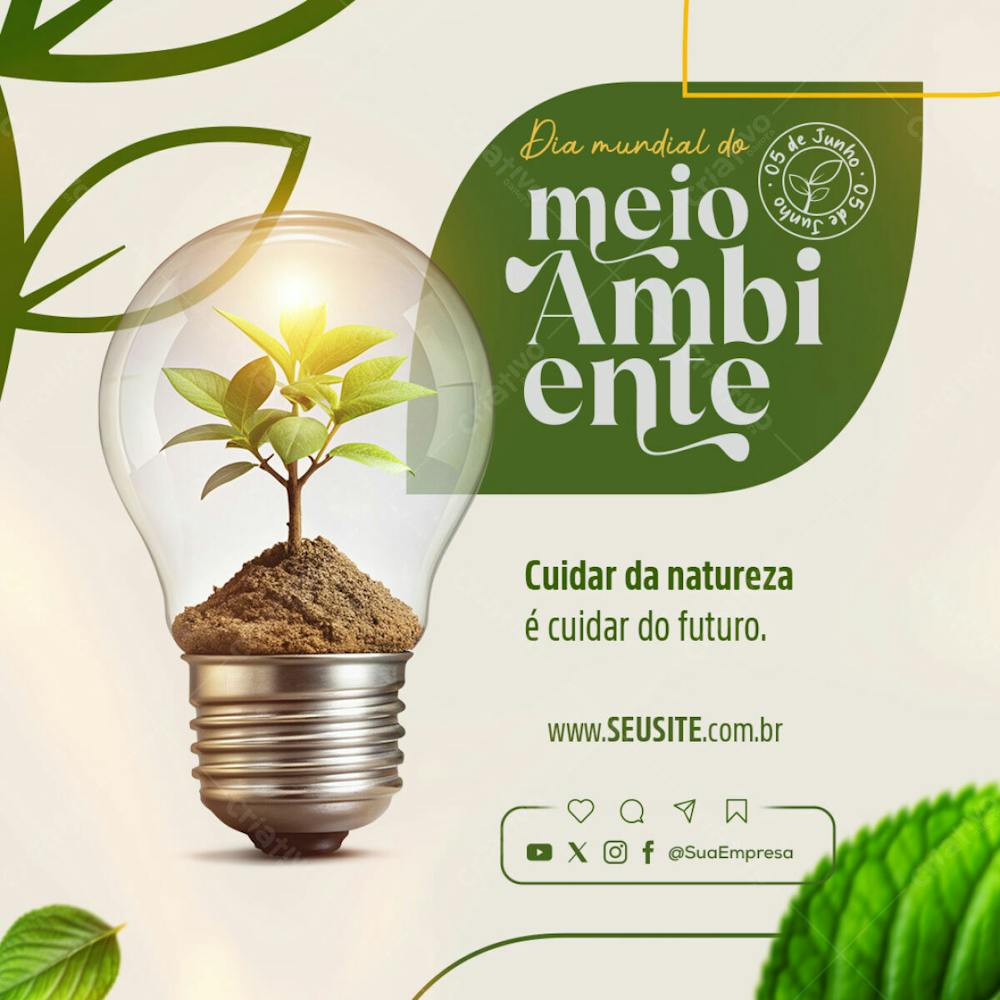 Postagem Para Rede Social Sobre O Dia Mundial Do Meio Ambiente 5 De Junho 