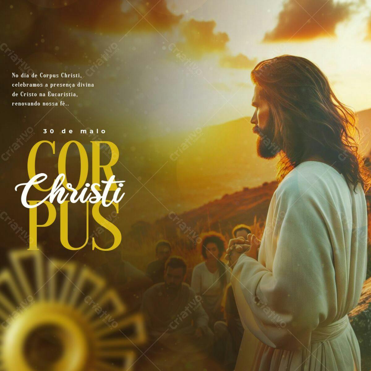 Post para Corpus Christi PSD Editável