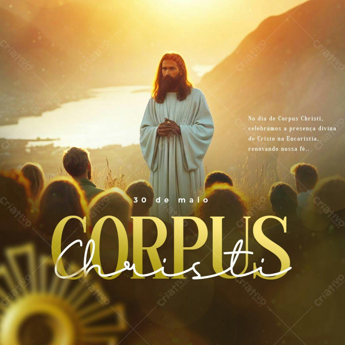 Flyer para Corpus Christi PSD Editável