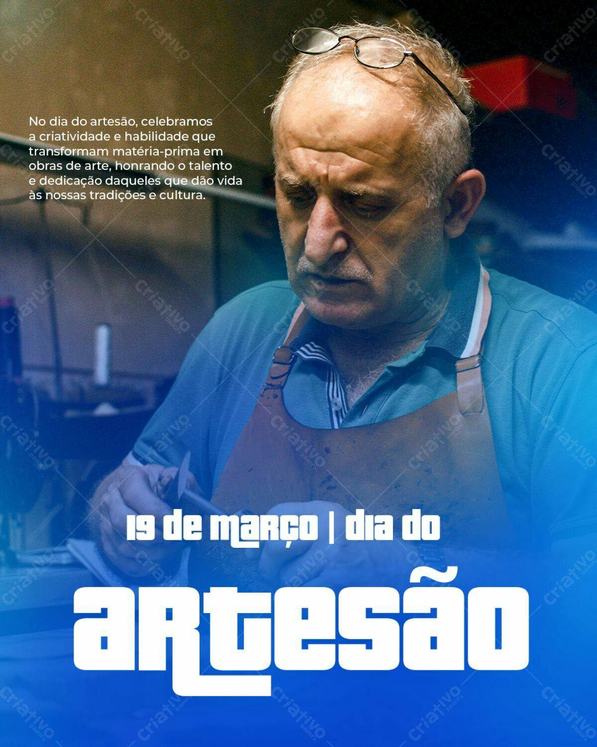 Flyer Dia do Artesão PSD Editável